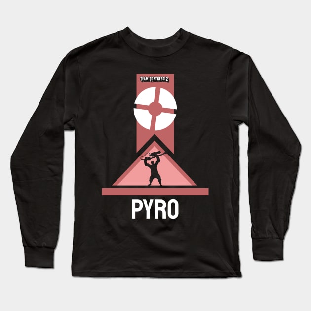 Pyro Team Fortress 2 Long Sleeve T-Shirt by mrcatguys